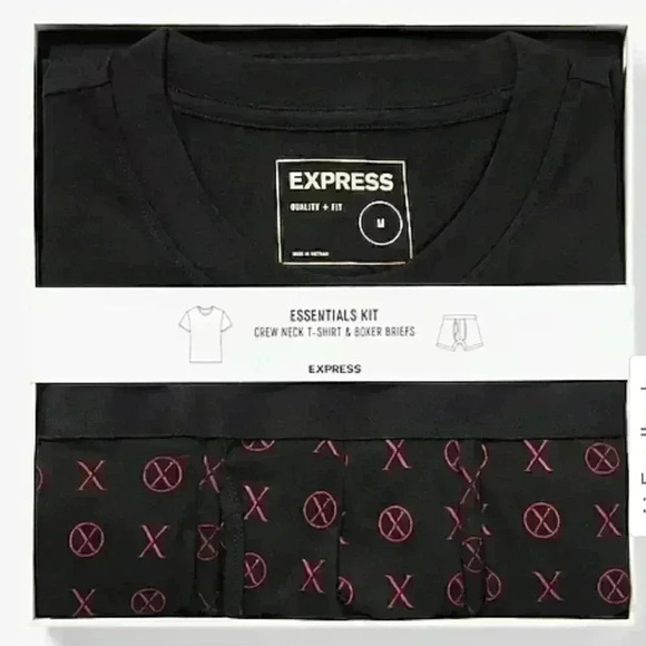 Express Other - Crew Neck T-Shirt & Boxer Briefs Set